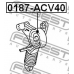 0187-ACV40 FEBEST Натяжной ролик, поликлиновой  ремень