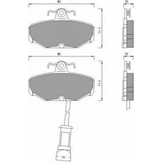 AC468581D AC Delco Комплект тормозных колодок, дисковый тормоз