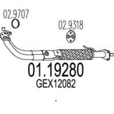 01.19280 MTS Труба выхлопного газа