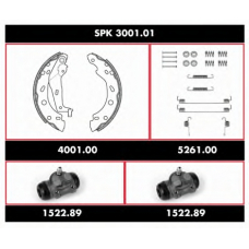 SPK 3001.01 REMSA Комплект тормозов, барабанный тормозной механизм