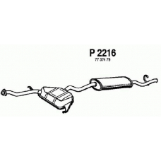 P2216 FENNO Глушитель выхлопных газов конечный