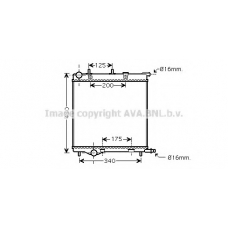 PEA2293 AVA Радиатор, охлаждение двигателя