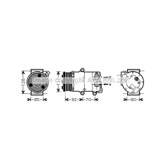 FDK415 Prasco Компрессор, кондиционер