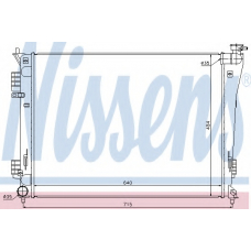 67550 NISSENS Радиатор, охлаждение двигателя