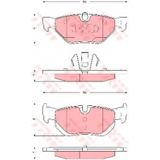 GDB1626 TRW Комплект тормозных колодок, дисковый тормоз