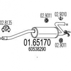 01.65170 MTS Глушитель выхлопных газов конечный