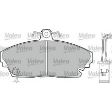 598227 VALEO Комплект тормозных колодок, дисковый тормоз