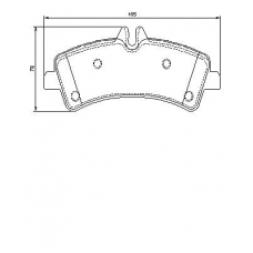 0 986 494 122 BOSCH Комплект тормозных колодок, дисковый тормоз