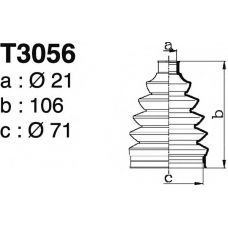 T3056 DEPA Комплект пылника, приводной вал