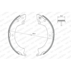 152-2433 WEEN Комплект тормозных колодок