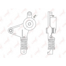 PT-3045 LYNX Pt-3045 натяжитель с роликом / приводной toyota camry(v40) 2.4 06> / rav 4 iii 2.4 05> / alphard 2.4 03-08