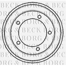BBR7083 BORG & BECK Тормозной барабан