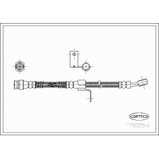 19033519 CORTECO Тормозной шланг