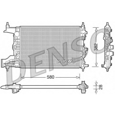 DRM20098 DENSO Радиатор, охлаждение двигателя