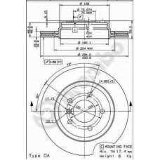 09.7702.11 BREMBO Тормозной диск