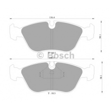 0 986 AB4 441 BOSCH Комплект тормозных колодок, дисковый тормоз