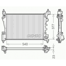 DRM20095 DENSO Радиатор, охлаждение двигателя