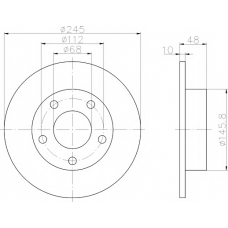 8DD 355 105-682 HELLA PAGID Тормозной диск