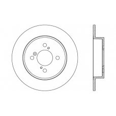 BDA2660.10 OPEN PARTS Тормозной диск