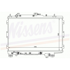 66601 NISSENS Радиатор, охлаждение двигателя