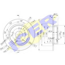 78BD1258-2 ICER Тормозной диск