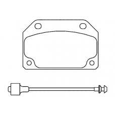 T0644 PAGID Комплект тормозных колодок, дисковый тормоз