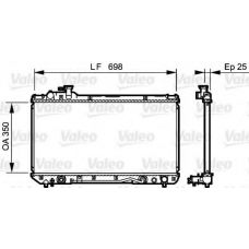 734466 VALEO Радиатор, охлаждение двигателя