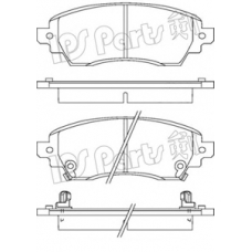 IBD-1276 IPS Parts Комплект тормозных колодок, дисковый тормоз