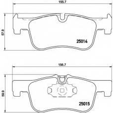 8DB 355 020-201 HELLA Комплект тормозных колодок, дисковый тормоз