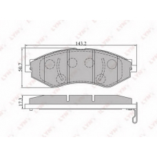 BD-1805 LYNX Тормозные колодки дисковые