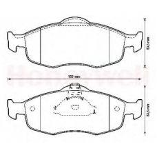 571832X BENDIX Комплект тормозных колодок, дисковый тормоз