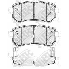 PN0436 NiBK Комплект тормозных колодок, дисковый тормоз