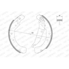 152-2007 WEEN Комплект тормозных колодок