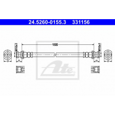 24.5260-0155.3 ATE Тормозной шланг