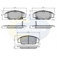 CBP3947 COMLINE Комплект тормозных колодок, дисковый тормоз