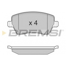 BP3026 BREMSI Комплект тормозных колодок, дисковый тормоз