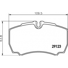 8DB 355 005-381 HELLA PAGID Комплект тормозных колодок, дисковый тормоз