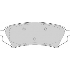 FD6978A NECTO Комплект тормозных колодок, дисковый тормоз