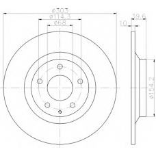 8DD 355 118-541 HELLA Тормозной диск