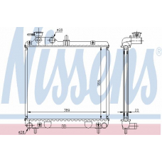 67500A NISSENS Радиатор, охлаждение двигателя