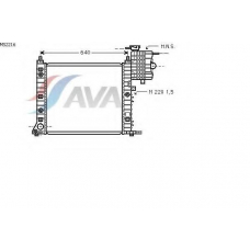 MS2216 AVA Радиатор, охлаждение двигателя