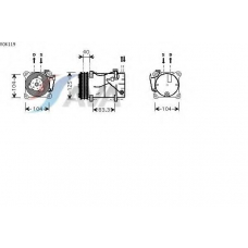 VOK119 AVA Компрессор, кондиционер