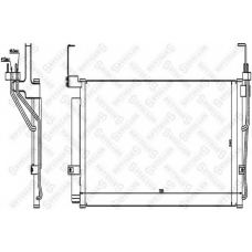 10-45033-SX STELLOX Конденсатор, кондиционер