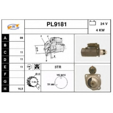 PL9181 SNRA Стартер