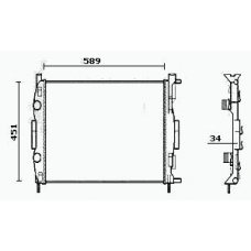 RM0431 EQUAL QUALITY Радиатор, охлаждение двигателя