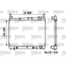 734841 VALEO Радиатор, охлаждение двигателя