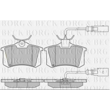 BBP2445 BORG & BECK Комплект тормозных колодок, дисковый тормоз