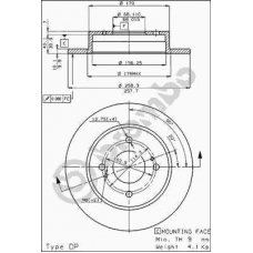 08.4852.10 BREMBO Тормозной диск