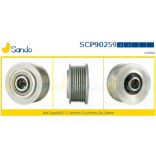 SCP90259.0 SANDO Ременный шкив, генератор