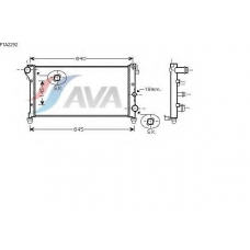 FTA2292 AVA Радиатор, охлаждение двигателя